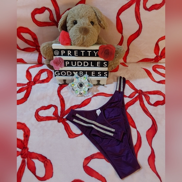 π XXL VS Very Sexy Double Shine Strap Smooth Brazilian Panty π - Picture 5 of 16